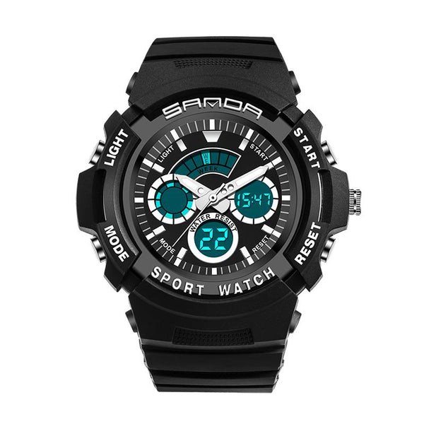 SANDA 138 Fashion Children Digital Watch Swimming Dual Display Kids Sport Watch