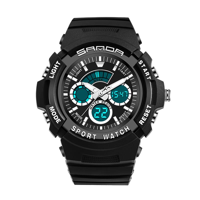 SANDA 138 Fashion Children Digital Watch Swimming Dual Display Kids Sport Watch