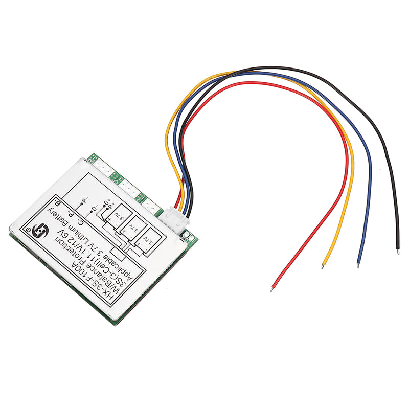3S 11.1V High Current 100A 3.7V Lithium Battery Protection Board With Balance
