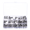 Suleve MXRN5 180Pcs M3/M4/M5/M6/M8/M10 Stainless Steel Rivet Nut Threaded Countersunk Head Insert Nut Tool Kits