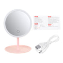 2 in 1 LED Makeup Mirror Light Lamp Rechargeable Brightness Adjustable HD Makeup Daylight Cosmetics Mirrors