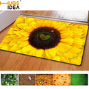 3D Entrance Door Mats Funny Rubber Doormat Fashion Trap Printed Kitchen Rugs