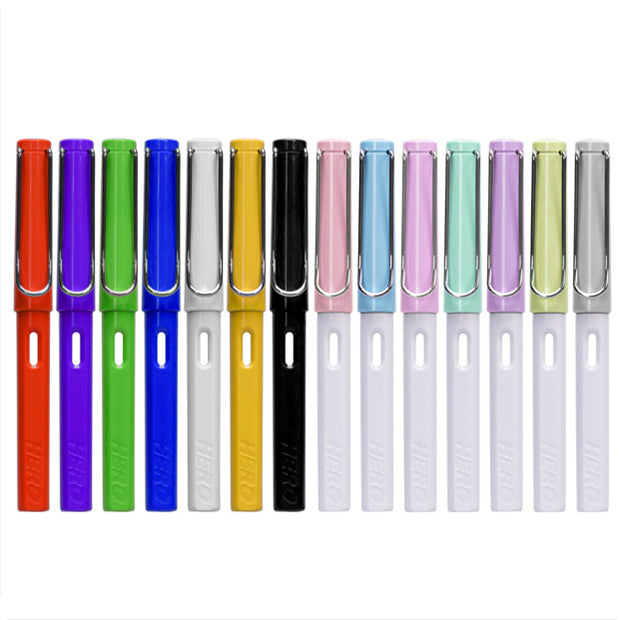 Hero 359 Fountain Pen EF F Nib Calligraphy Correction Writing Posture Signing Ink Pens Gifts for Students Friends Families