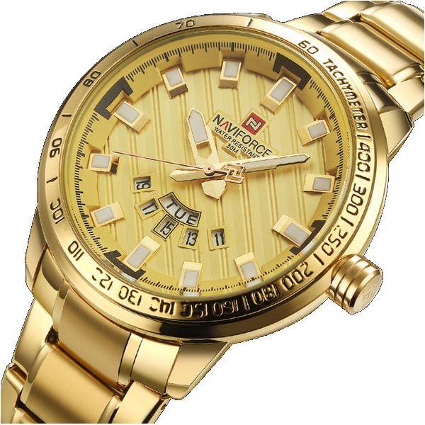 NAVIFORCE NF9090 Fashion Men Quart Watch Luxury Stainless Steel Sport Watch