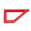 Drillpro ES-2 Aluminum Alloy 45 90 Degree Marking Angle Ruler with Base Height Ruler Woodworking Triangle Ruler Measuring Scribing Tool
