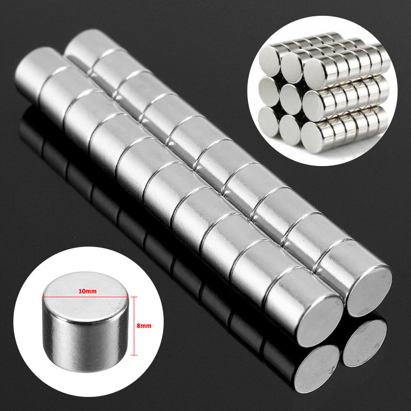 20pcs N50 Strong Round Cylinder Magnets 10 mm x 8 mm Rare Earth Neodymium Magnet