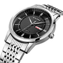 DOM M-11D Waterproof Men Wrist Watch Stainless Steel Business Style Quartz Watches