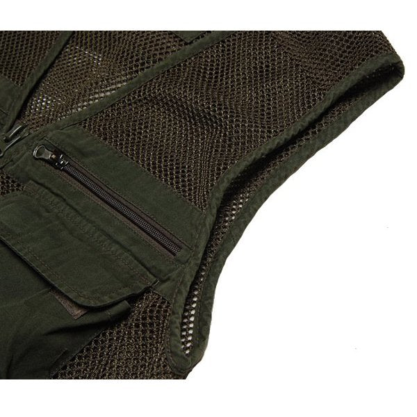 Multi Pockets Fishing Mesh Vest  Hunting Vest Photographing Vest Fishing Clothes