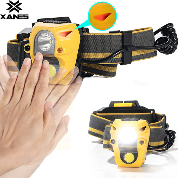 XANES SB-101D-8W 1200 Lumens Headlight Outdooors Running BicyclE Mountaineering Fishing Headlamp