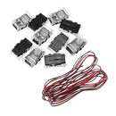 5M Extension Cable Wire + 10PCS 2Pin 8mm Wire Connector for 5050 3528 Single Color LED Strip Light