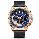 MEGIR 2103 Military Chronograph Calendar Luminous Men Wrist Watch Leather Strap Quartz Watch