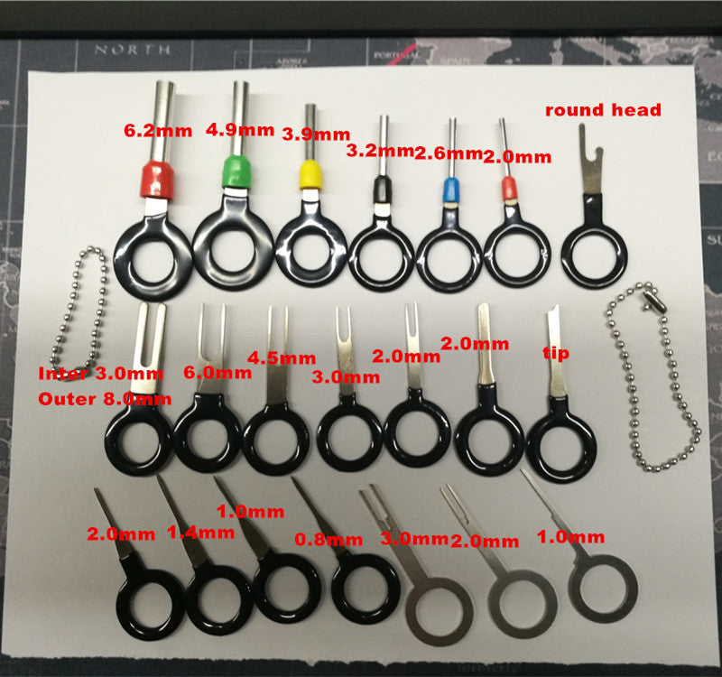 11Pcs Terminal Removal Electrical Wiring Crimp Connector Pin Extractor Kit Automobiles Terminal Repair Hand Tool Kit