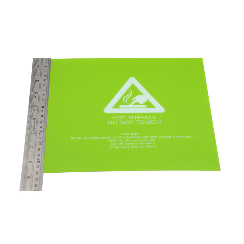 220*220*0.5mm Green Frosted Heated Bed Sticker Build Plate Tape With 3M Backing For 3D Printer