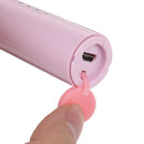 USB Charging Waterproof Soft Ultrasonic Electric Toothbrush 6 Vibration Modes W/ 8 Tips Oral Whitening Care