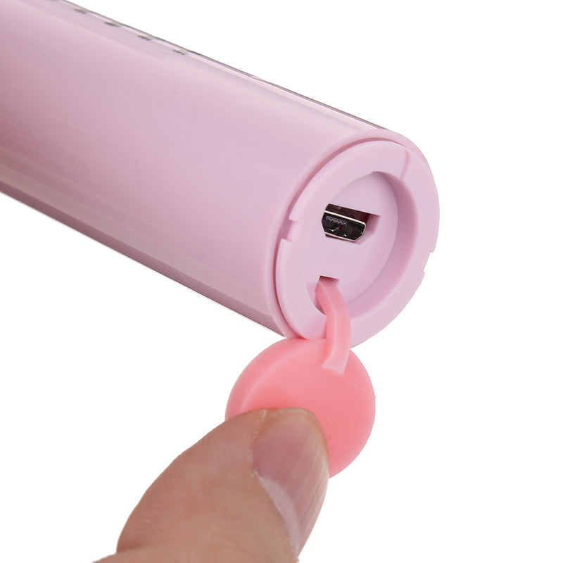 USB Charging Waterproof Soft Ultrasonic Electric Toothbrush 6 Vibration Modes W/ 8 Tips Oral Whitening Care
