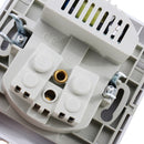 Excellway 250V 2.4A Dual USB Ports Wall Socket Switch Charger EU Plug Mount Power Adapter Outlet Panel