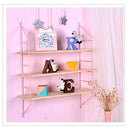 3-Tier Wall Mounted Iron Art Display Shelf Bookshelf Display Storage Rack