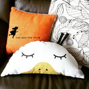 58cm Cute Semicircle Duck Throw Pillow Cotton Cloth Sofa Car Bed Cushion Home Decoration