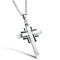 Trendy Silver Gold Men Cross Necklace Stainless Steel Charm Necklaces