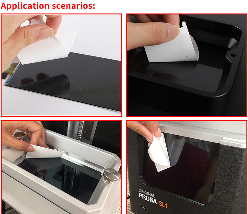 30Pcs Display Screen Cleaning and Decontamination Adhesive Film LCD Screen Dust Paper for SLA DLP Light Curing 3D Printer