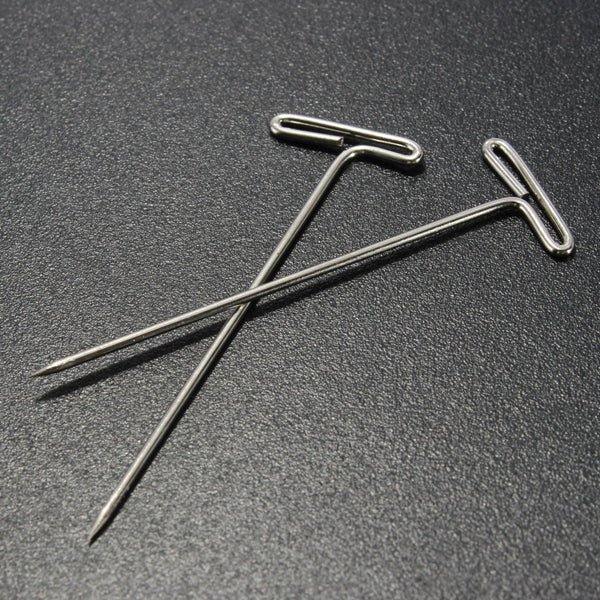 50pcs Stainless Steel T Pin DIY Modelling Brooch Badge Sewing Crafts 38mm Length