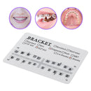 200Pcs/10Packs Mini Metal Dental Orthodontic Brackets 3 Hooks 022" Slot Edgewise Tools