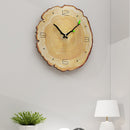 Loskii MW002 Creative Wooden Pattern Wall Clock Mute Wall Clock Quartz Wall Clock For Home Office Decorations