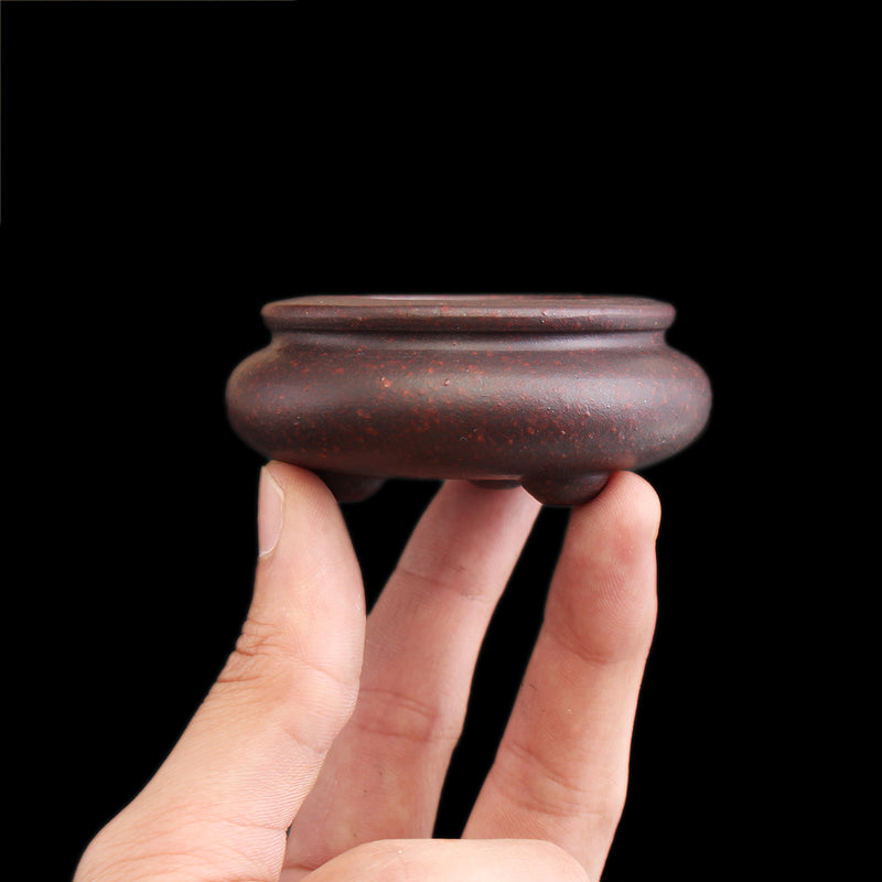 Garden Chinese Style Zisha Flower Pot Mini Round Pot Indoor Bonsai Succulent Plants Pot