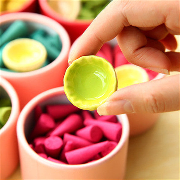 25PCS Thai Tower Fragrance Incense Cone Plant Incense Burner Pure Flavor