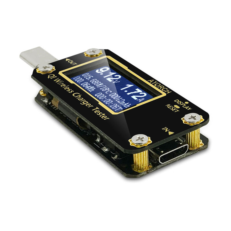 QI Wireless Charger Micro USB Tester Digital Voltmeter Ammeter