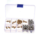 42Pcs/Box 2Pcs 0.2&0.3&0.5&0.6&0.8&1.0mm Nozzle+10Pcs 0.4mm Nozzle+10*PC4-M6+10*PC4-M10 Brass Pneumatic Connector Kit for 3D Printer 1.75mm Filament
