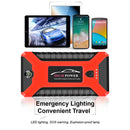 98600mAh 12V Car Jump Starter Multifunction Auto Power Bank Portable 4USB Power Bank Emergency Battery Booster Clamp 600A