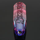 Universal 15cm Bubble Styling Crystal Manual Gear Knob Shift Blue White Red