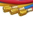 R410a R22 R134a R404a Manifold Gauge Hose Set HVAC A/C Refrigeration Device Tools Kit
