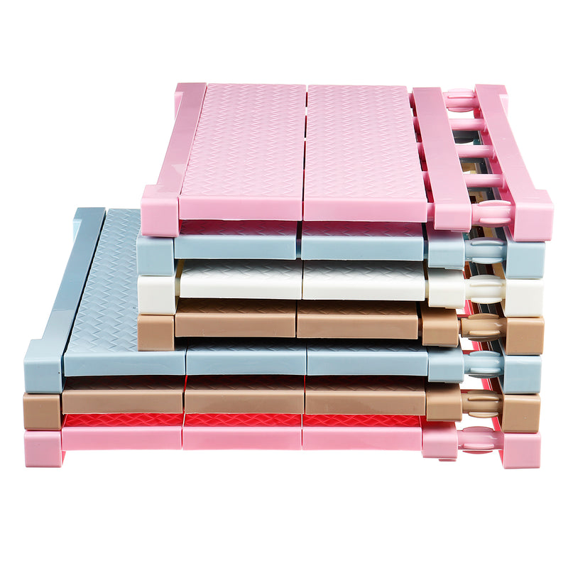 Adjustable Wardrobe Closet Organizer Storage Shelf Wall Mounted Space Saving Rack