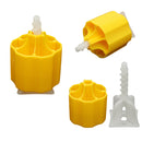 Floor Tile Leveling System 50 Caps and 100 Tile Spacers Plastic Flooring Tool Kits