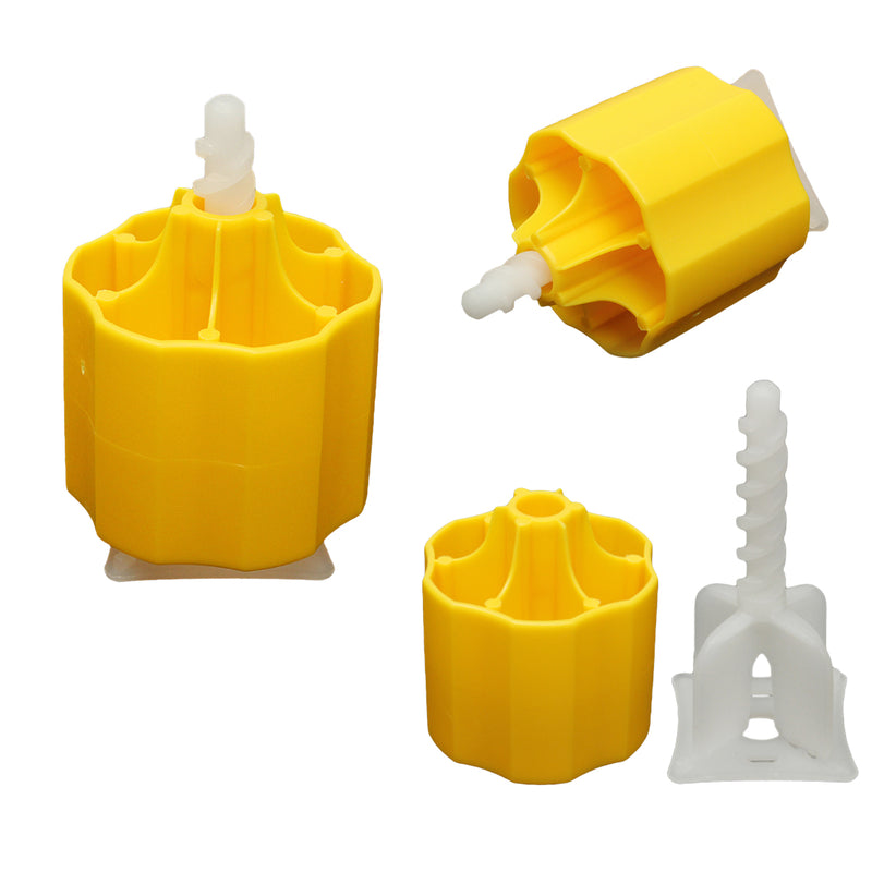 Floor Tile Leveling System 50 Caps and 100 Tile Spacers Plastic Flooring Tool Kits