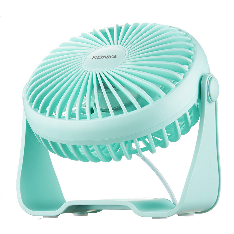 KONKA-KF-07U100 3W Power USB Charging Cooling Fan Mini Low Noise 360 Air Supply Fan