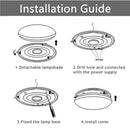 8W SurfacE-mounted LED Round Ceiling Panel Light Down Lamp Kitchen Bathroom