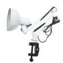 Flexible Swing Arm Clamp Mount Lamp Office Studio Home E27/E26 White Table Desk Light AC85-265V