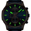 CURREN 8348 Full Steel Watch Band Quartz Watch Luminous Display Business Men Watch