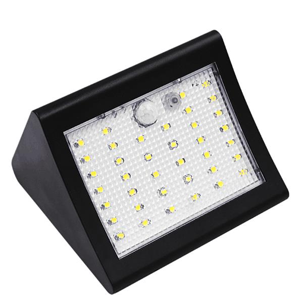 Solar Powered 38LED IP65 Waterproof 500LM PIR Motion Sensor LED Wall Light Outdoor  Security Lamp