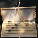 4 PCS Alcohol Concentration Meter Measuring Tools Kit Tester Thermometer Hydrometer Testeing Bar Set