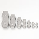 2-10mm 304 Stainless Steel Duplex Wire Rope Clip Grip Cable Clamp