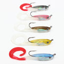 ZANLURE 5pcs Jigging Lead Soft Fishing Lures Minnow Bait Tackle Mixed Colors Single Hook