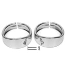 4.5inch Auxiliary Passing Lamp Trim Ring Protect Guard Cover Cap For Harley