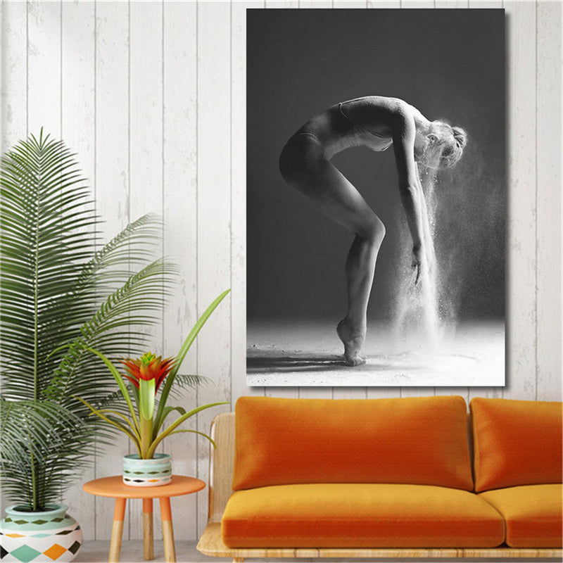 Nordic Dancing Girl Canvas Oil Printed Paintings Home Wall Poster Decor Unframed Decorations