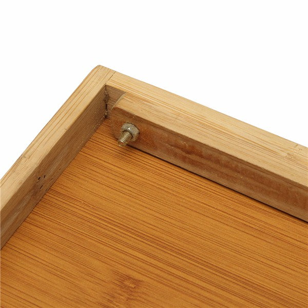 Foldable Wooden Bamboo Bed Tray Breakfast Laptop Desk Tea Serving Table Stand