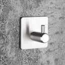 High-end Sticker Adhesive Stainless Steel Hooks Wall Door Clothes Coat Hat Hanger Kitchen Bathroom Rustproof Towel Hook