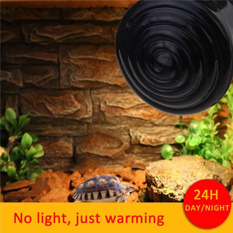 7.5cm E27 25-150W Reptile Pet Breeding Ceramic Emitter Heated Light Heater Lamp Bulb AC220V